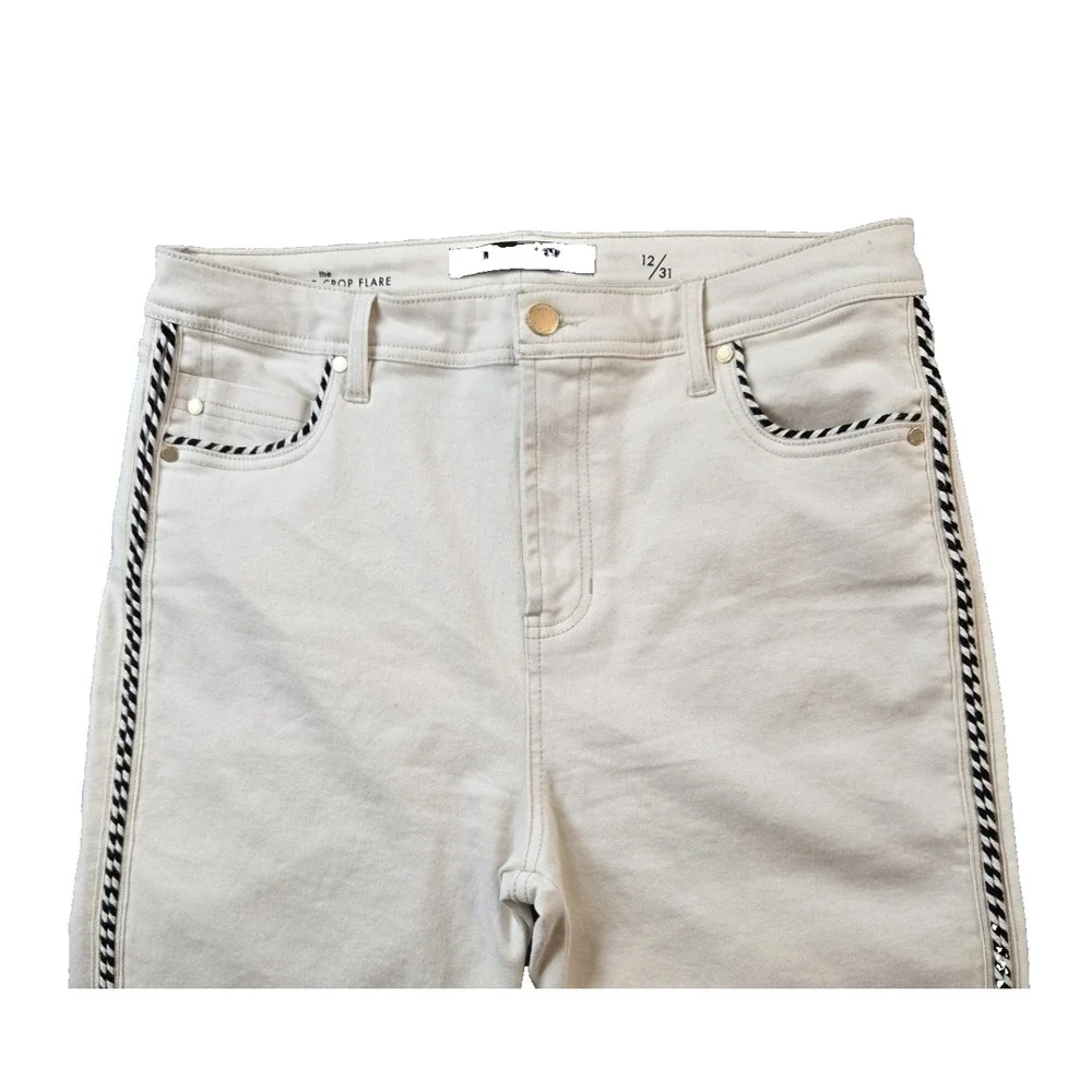 Liverpool Women's Jeans High Rise Crop Flare Color Seaside Dunes 32